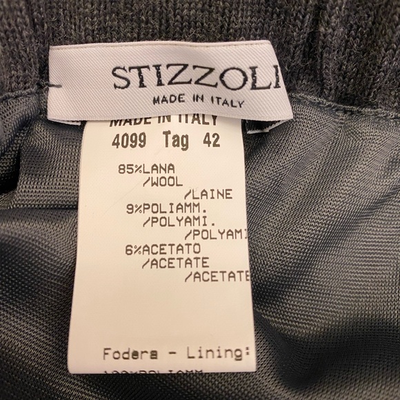 NWOT Stizzoli sweater and skirt set gray and red - Picture 9 of 9